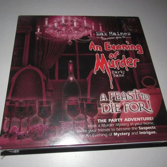 Max Haines AN EVENING OF MURDER PARTY GAME A Feast to Die For! Party Adventure! - Picture 1 of 2